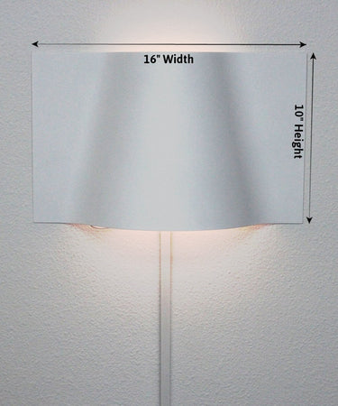 Surface Wave Alluring Curved Metal LED Wall Light